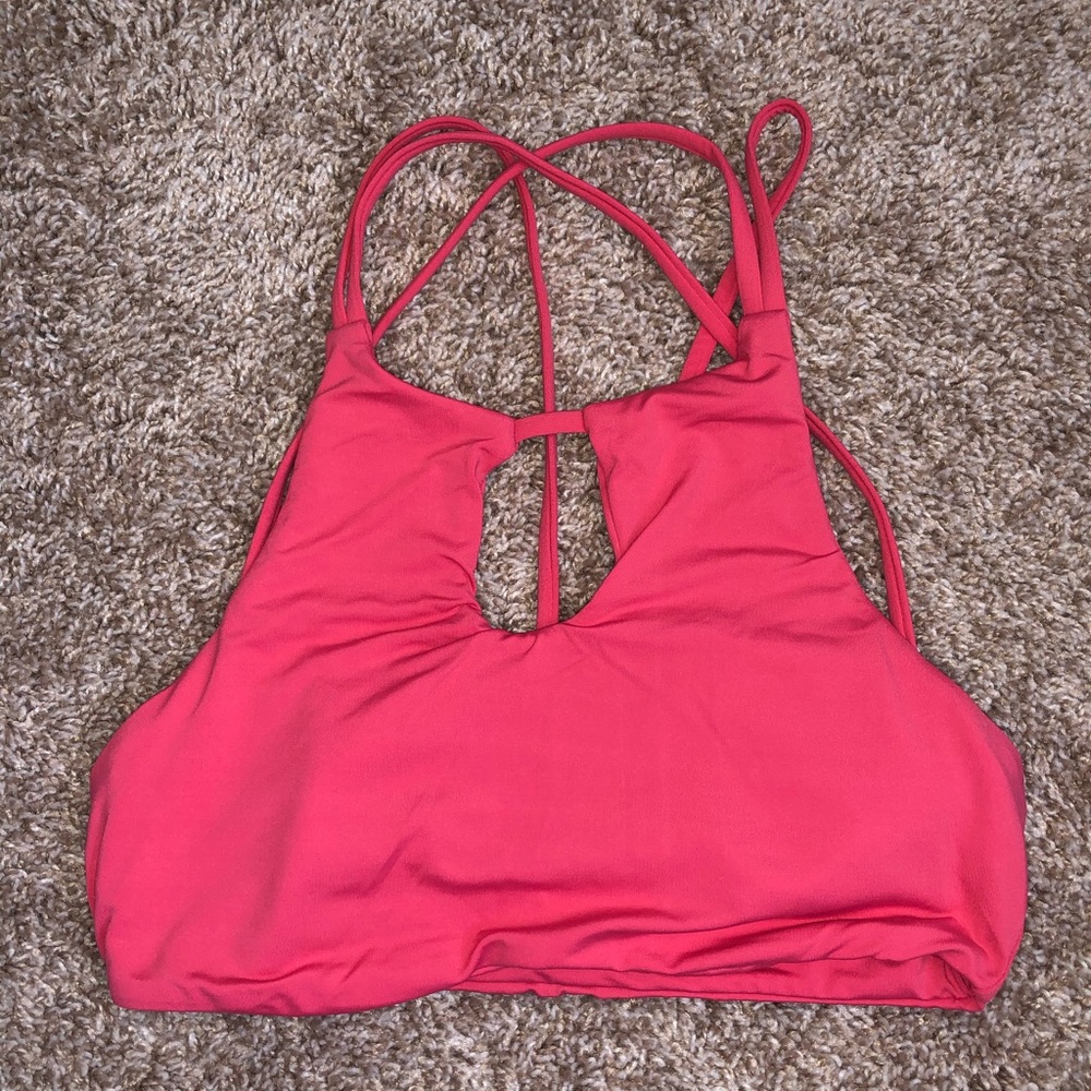 pink bikini halter top
